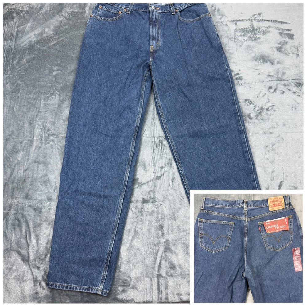 Levis 560 NWT 2006 Y2K 00s Loose Jeans Mens‎ 36x34 Blue Medium Wash Deadstock